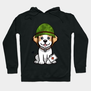 First aid military happy dog Hoodie